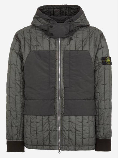 Stella Primaloft Quilted Nylon Zip-Up Hoodie Dark Green - STONE ISLAND - BALAAN 2