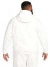 Swoosh Crew Neck Brushed Hoodie White - NIKE - BALAAN 7