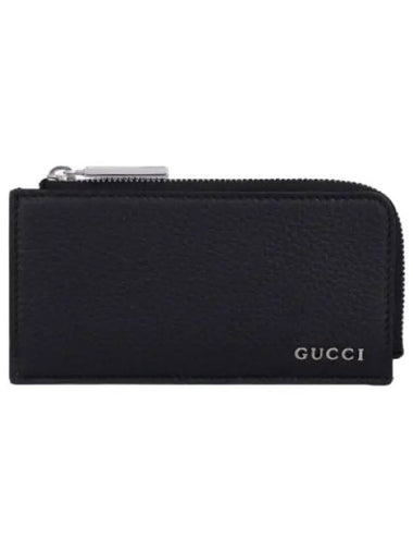 zipper card holder black - GUCCI - BALAAN 1