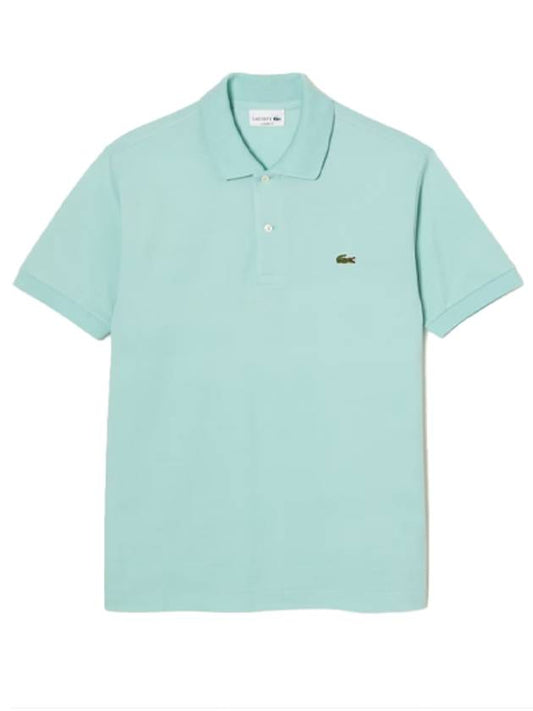 Men's Logo Classic Fit Cotton Short Sleeve Polo Shirt Mint - LACOSTE - BALAAN 2