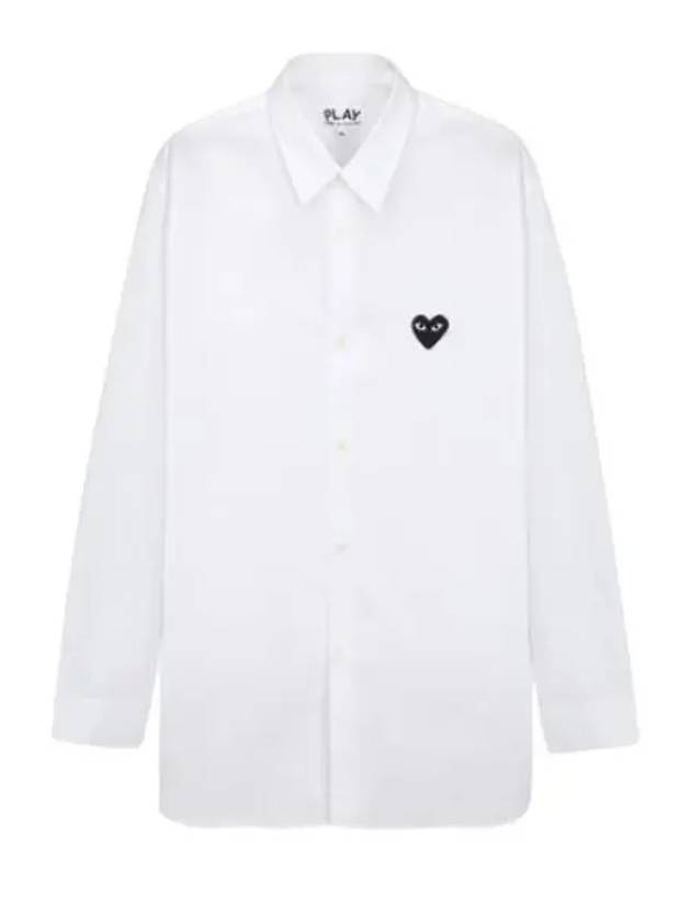 AX B004 051 2 P1B004 AZ Black Heart Waffen Shirt Men s Long Sleeve - COMME DES GARCONS - BALAAN 1