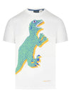 Dino Print Short Sleeve T-Shirt Green White - PAUL SMITH - BALAAN 1