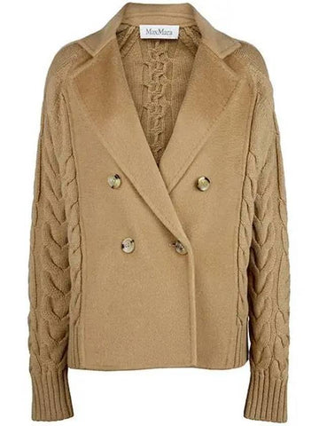 camel Michio double wool cashmere jacket MICIO 004 1209192 - MAX MARA - BALAAN 1