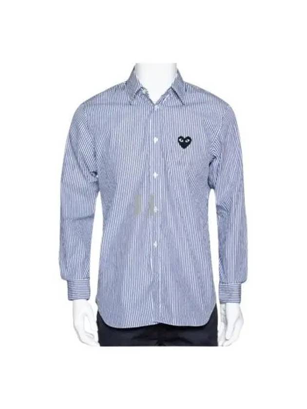 Wappen Stripe Shirt Blue - COMME DES GARCONS - BALAAN 2