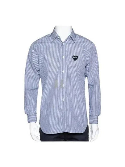 Wappen Stripe Shirt Blue - COMME DES GARCONS - BALAAN 2