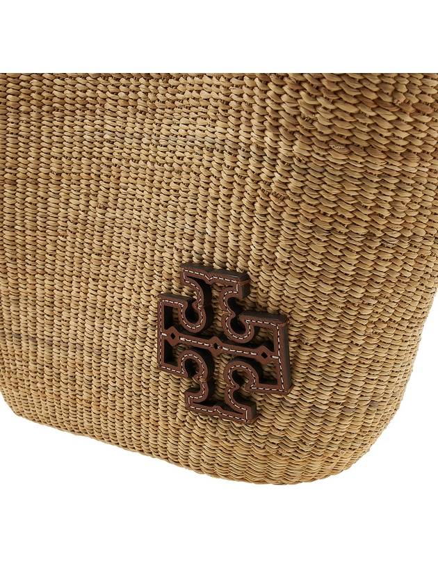 Ella Straw Basket Tote Bag Beige - TORY BURCH - BALAAN 8