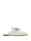 Metal Chain Leather Mule White - TOD'S - BALAAN 3