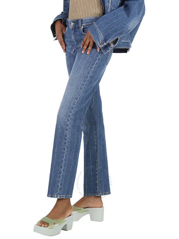 23 ss Striped Straight Leg Denim Jeans 6D00293SOH954480 B0710230335 - STELLA MCCARTNEY - BALAAN 3