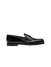 Brushed Leather Loafers Black - PRADA - BALAAN 3