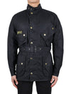 Men's International Original Wax Belt Jacket Navy - BARBOUR - BALAAN 3