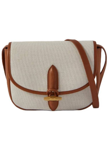 Le Caban Satchel Shoulder Bag Ivory - SAINT LAURENT - BALAAN 1