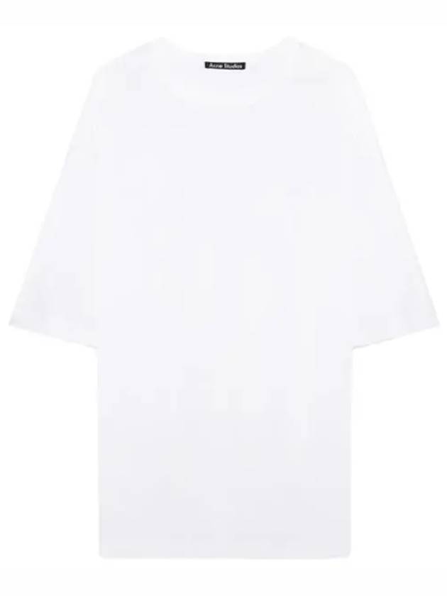 Face Logo Crew Neck T Shirt Short Sleeve Women s Tee - ACNE STUDIOS - BALAAN 1