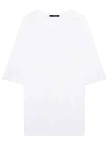 Face Logo Crew Neck T Shirt Short Sleeve Women s Tee - ACNE STUDIOS - BALAAN 1