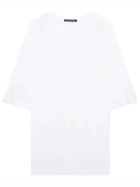 Face Logo Crew Neck T Shirt Short Sleeve Women s Tee - ACNE STUDIOS - BALAAN 1