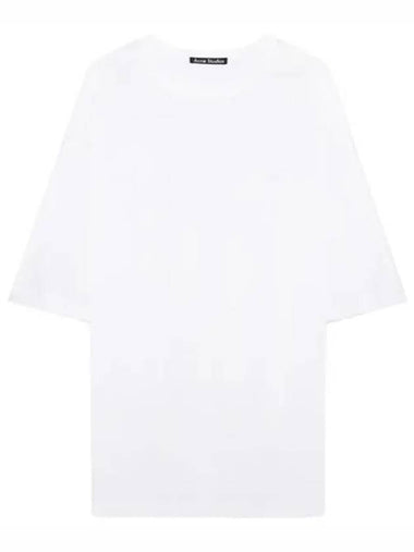 face logo crewneck t shirt - ACNE STUDIOS - BALAAN 1