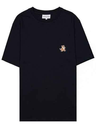 Speedy Fox Patch Comfort Short Sleeve T-Shirt Black - MAISON KITSUNE - BALAAN 2