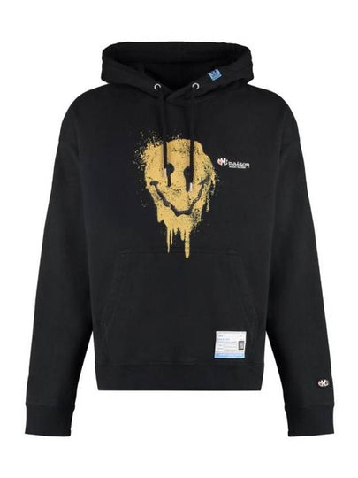 Smile Face Print Hoodie Black - MAISON MIHARA YASUHIRO - BALAAN 2