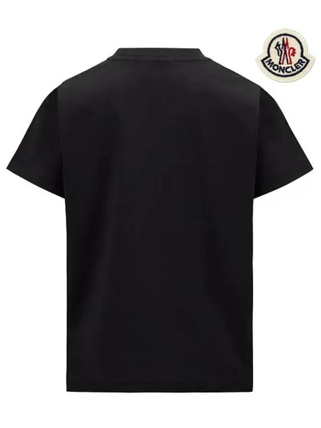 Kids Logo Short Sleeve T Shirt Black 8C00003 89AFV 999 8A 10A - MONCLER - BALAAN 3