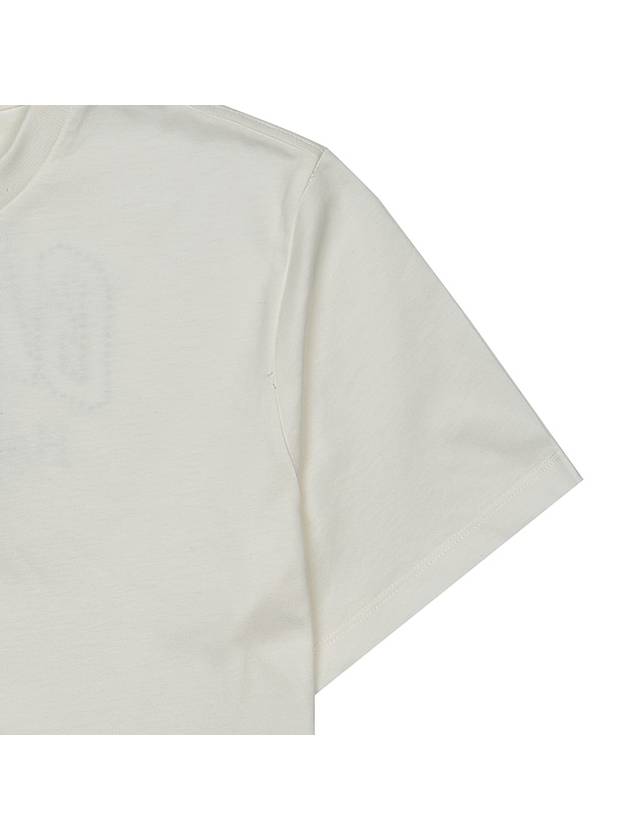 Logo Cotton Short Sleeve T-Shirt White - GANNI - BALAAN 9