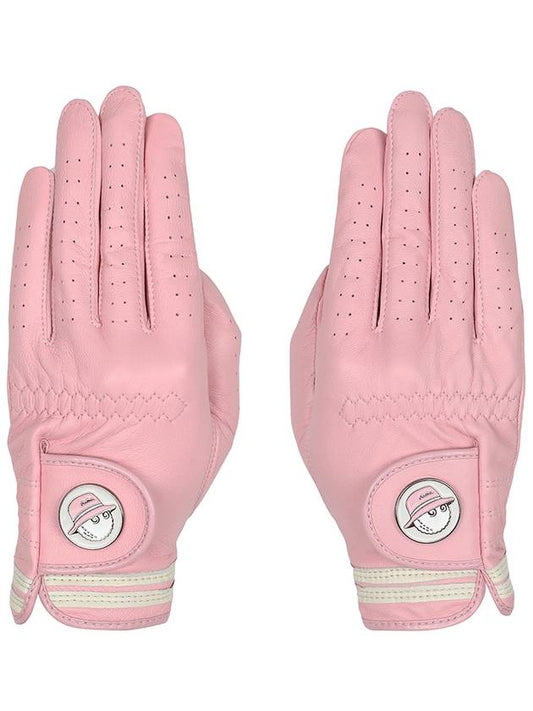 Bucket Women s Two Handed Gloves PINK WOMAN - MALBON GOLF - BALAAN 1