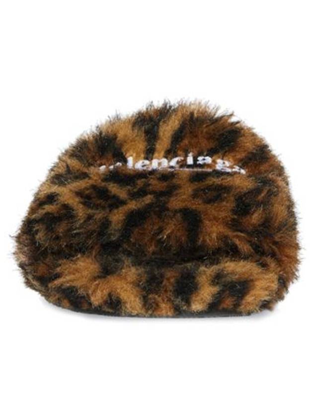 Leopard Pattern Fake Fur Slide Slippers - BALENCIAGA - BALAAN 6