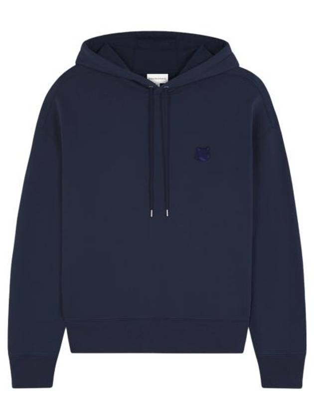 Bold Fox Head Patch Oversize Hoodie Navy - MAISON KITSUNE - BALAAN 2