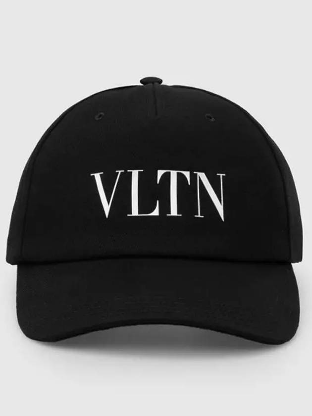 VLTN Logo Base Ball Cap Black - VALENTINO - BALAAN 2