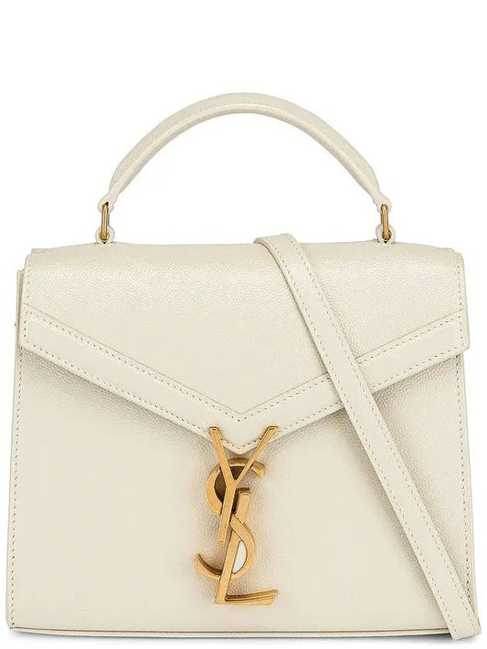 Cassandra Mini Shoulder Bag Bag White - SAINT LAURENT - BALAAN 1