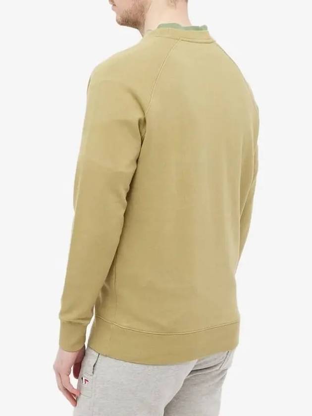 Chillax Fox Patch Cotton Sweatshirt Light Khaki - MAISON KITSUNE - BALAAN 5