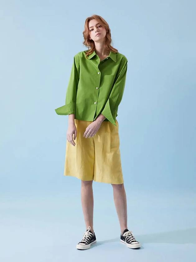 Women's Small Fit Outerwear Trendy Shirt Green - VOYONN - BALAAN 8