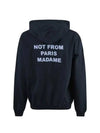 Drol de Monsieur Hooded Long Sleeves Logo Navy HO101 NYNAVY - DROLE DE MONSIEUR - BALAAN 2