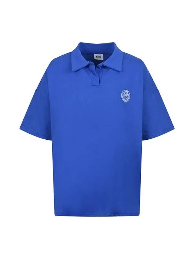 Flee collar neck short sleeve t-shirt MZ3ME180BLU - P_LABEL - BALAAN 8