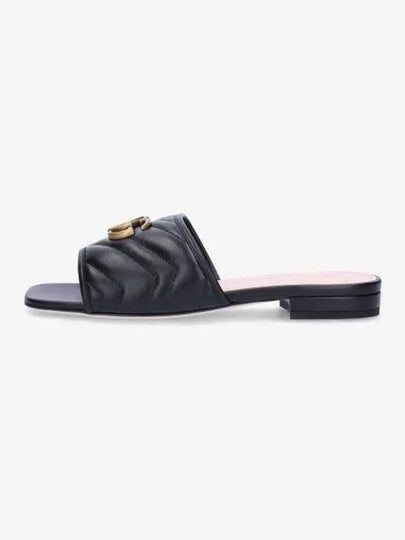 Double G Matelasse Slippers Black - GUCCI - BALAAN 2