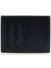 Intrecciato Leather Card Wallet Black - BOTTEGA VENETA - BALAAN 2