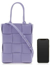 Small Cassette Tote Bag Purple - BOTTEGA VENETA - BALAAN 7