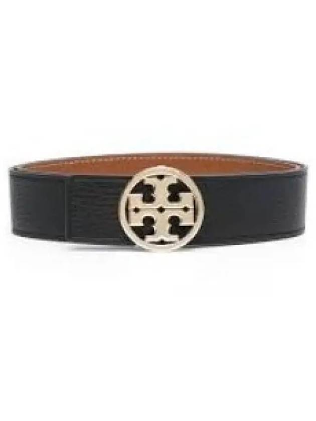 1.5" Miller Reversible Leather Belt Black Classic Cuoio - TORY BURCH - BALAAN 2