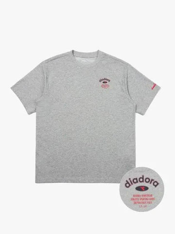 Diadora Arch Symbol Short Sleeve T Shirt MELANGE GRAY - DIADORA - BALAAN 1