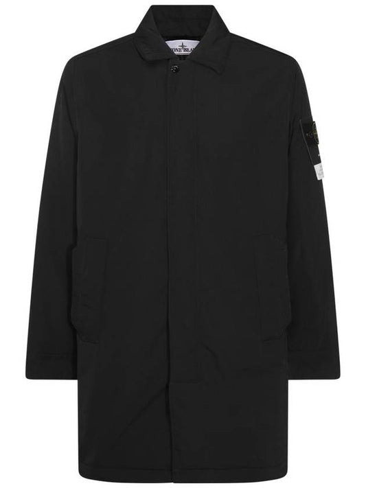 Micro Twill Single Coat Black - STONE ISLAND - BALAAN 1