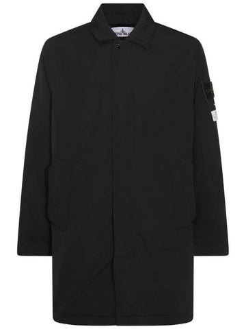 Micro Twill Single Coat Black - STONE ISLAND - BALAAN 1