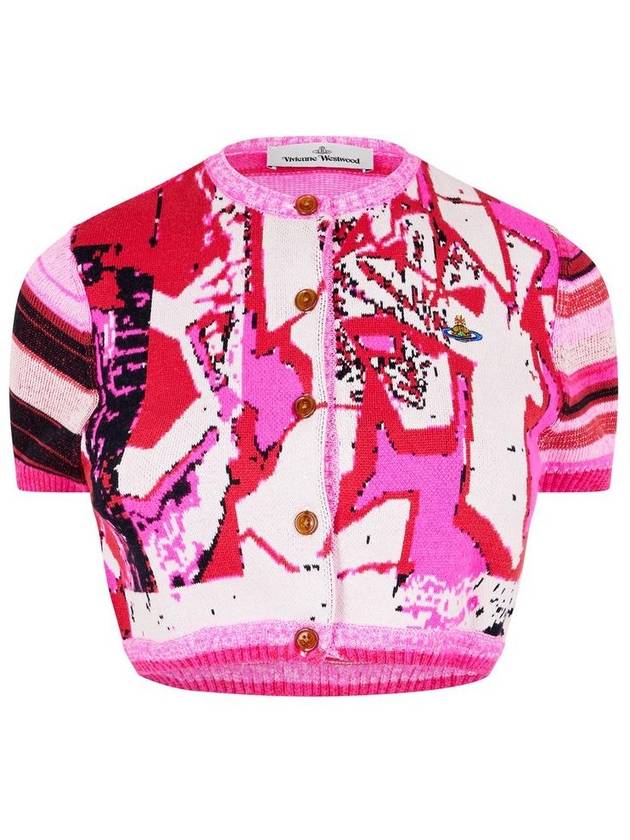 Graffiti Crop Cardigan 18030050 Y001Z O102 B0111208212 - VIVIENNE WESTWOOD - BALAAN 2