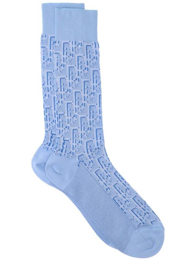 Oblique Socks Blue - DIOR - BALAAN 3