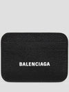 Cash Logo 2 Fold Card Wallet Black - BALENCIAGA - BALAAN 3