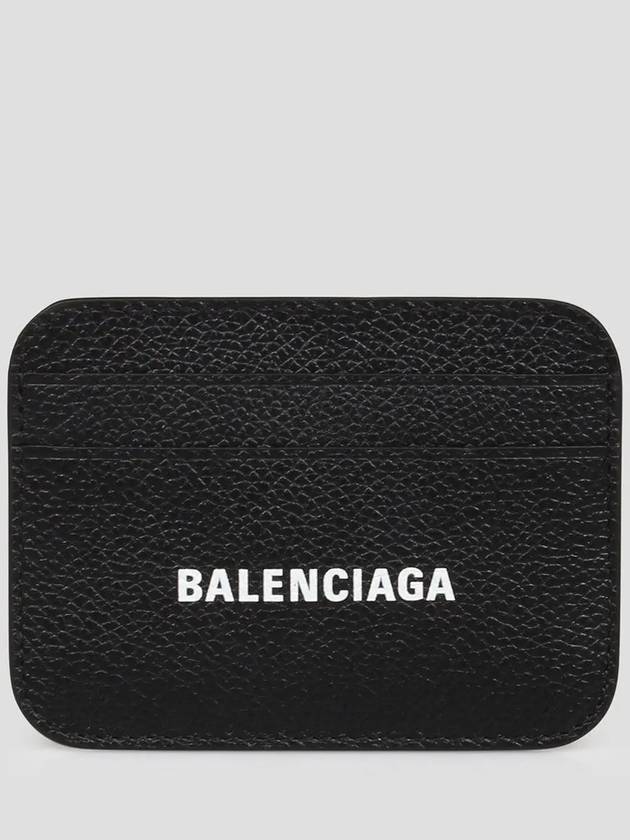 Cash Logo 2 Fold Card Wallet Black - BALENCIAGA - BALAAN 3