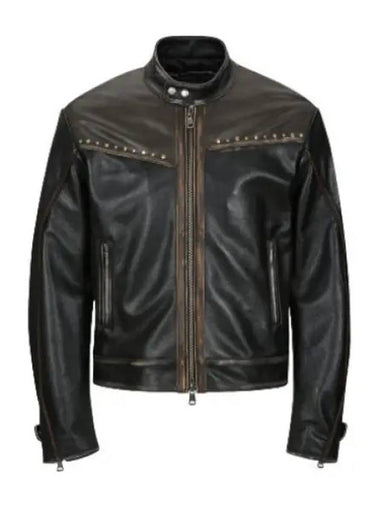 vintage leather biker jacket - ANDERSSON BELL - BALAAN 1