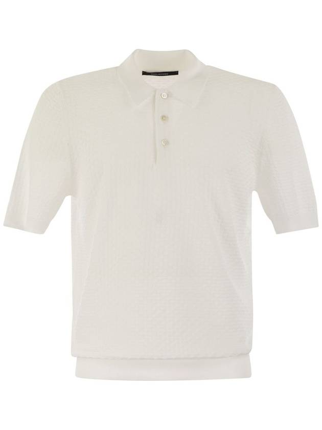 Knitted cotton polo shirt - TAGLIATORE - BALAAN 1