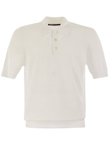 Knitted cotton polo shirt - TAGLIATORE - BALAAN 1