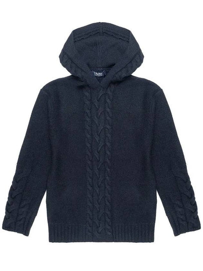 ANIME Wool Cashmere Hooded Sweater Navy ANIME 010 - MAX MARA - BALAAN 2