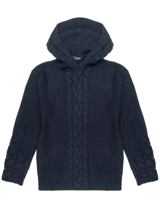 ANIME Wool Cashmere Hooded Sweater Navy ANIME 010 - MAX MARA - BALAAN 2