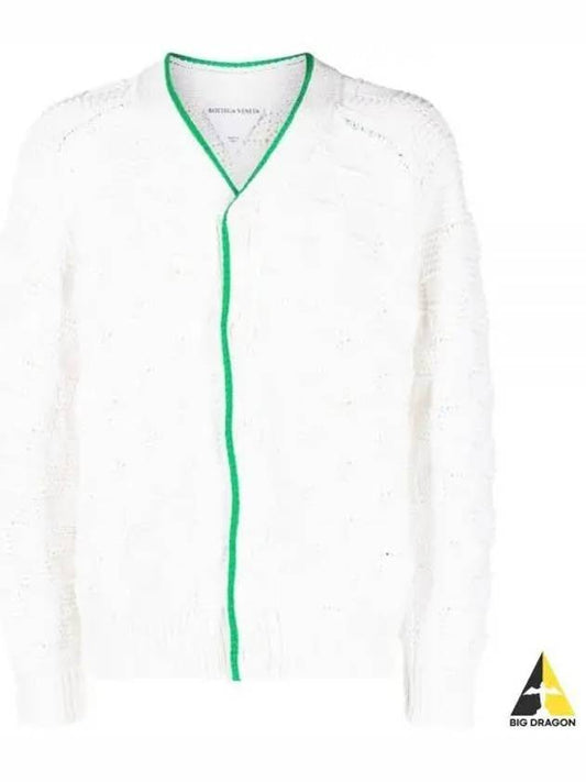 Intrecciato Pattern Cardigan White - BOTTEGA VENETA - BALAAN 2