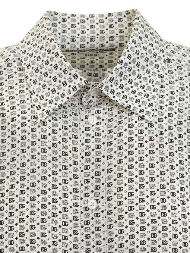 Geometric Print Silk Shirt G5KX7TIS1RE - DOLCE&GABBANA - BALAAN 5